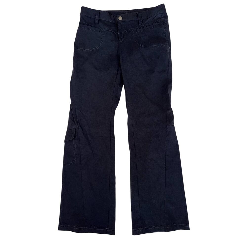 Athleta Dipper Low Rise Cargo Bootcut Utility Black Pants